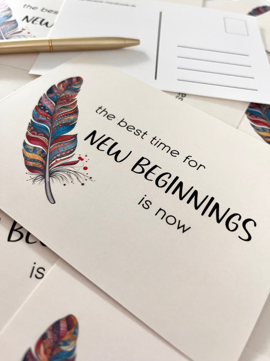 Postkarte NEW BEGINNINGS