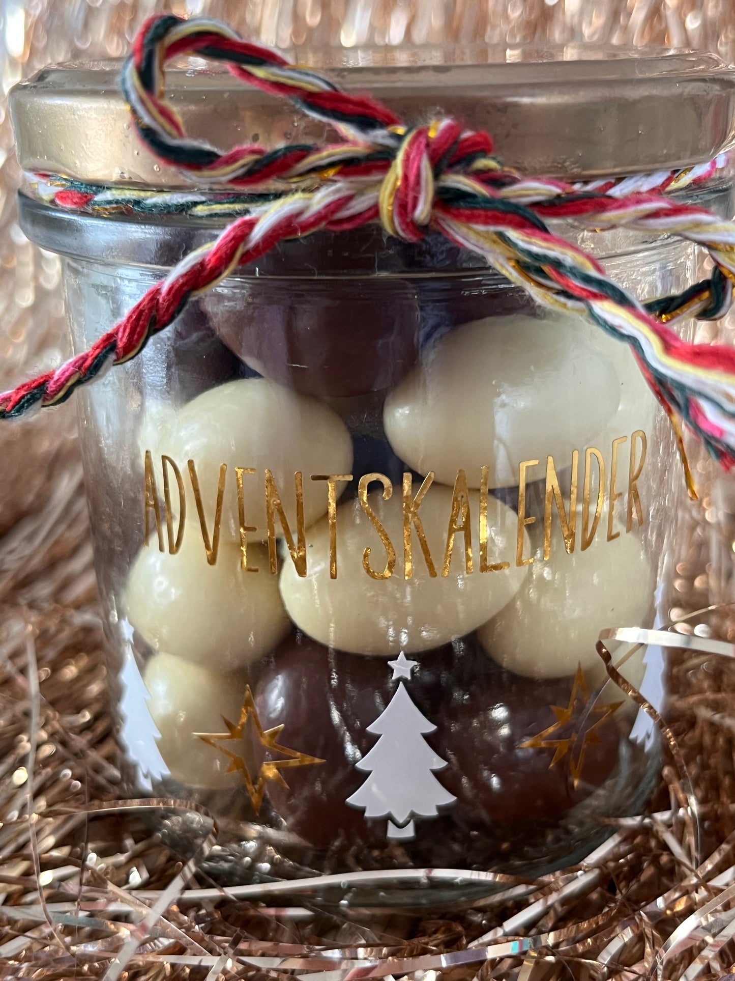 Adventskalender to go, Glas zum Selbstbefüllen