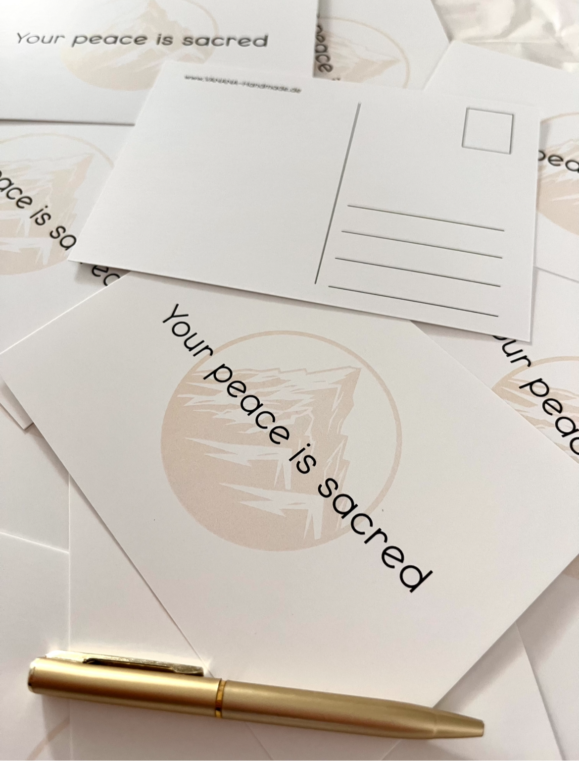 Postkarte YOUR PEACE IS SACRED