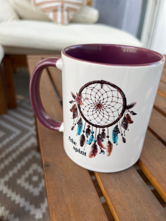 Tasse FREE SPIRIT mit Traumfänger