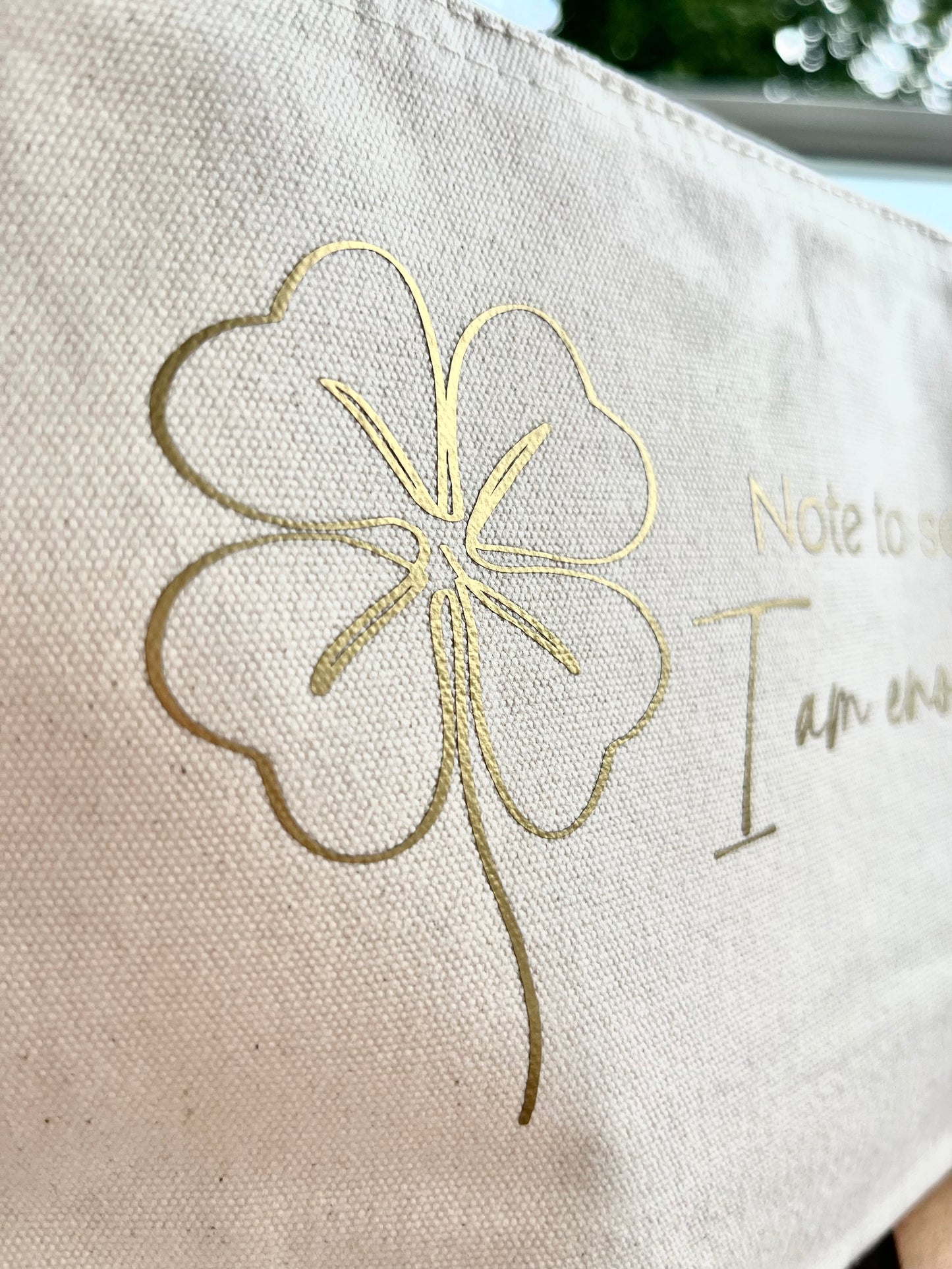 Tasche mit Reißverschluss "I am enough"