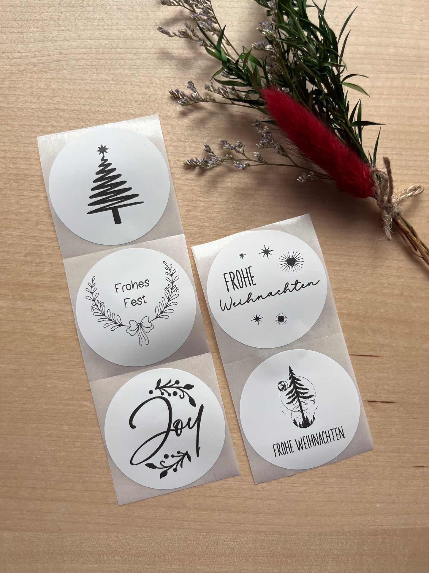 Aufkleber für Geschenke - Weihnachten