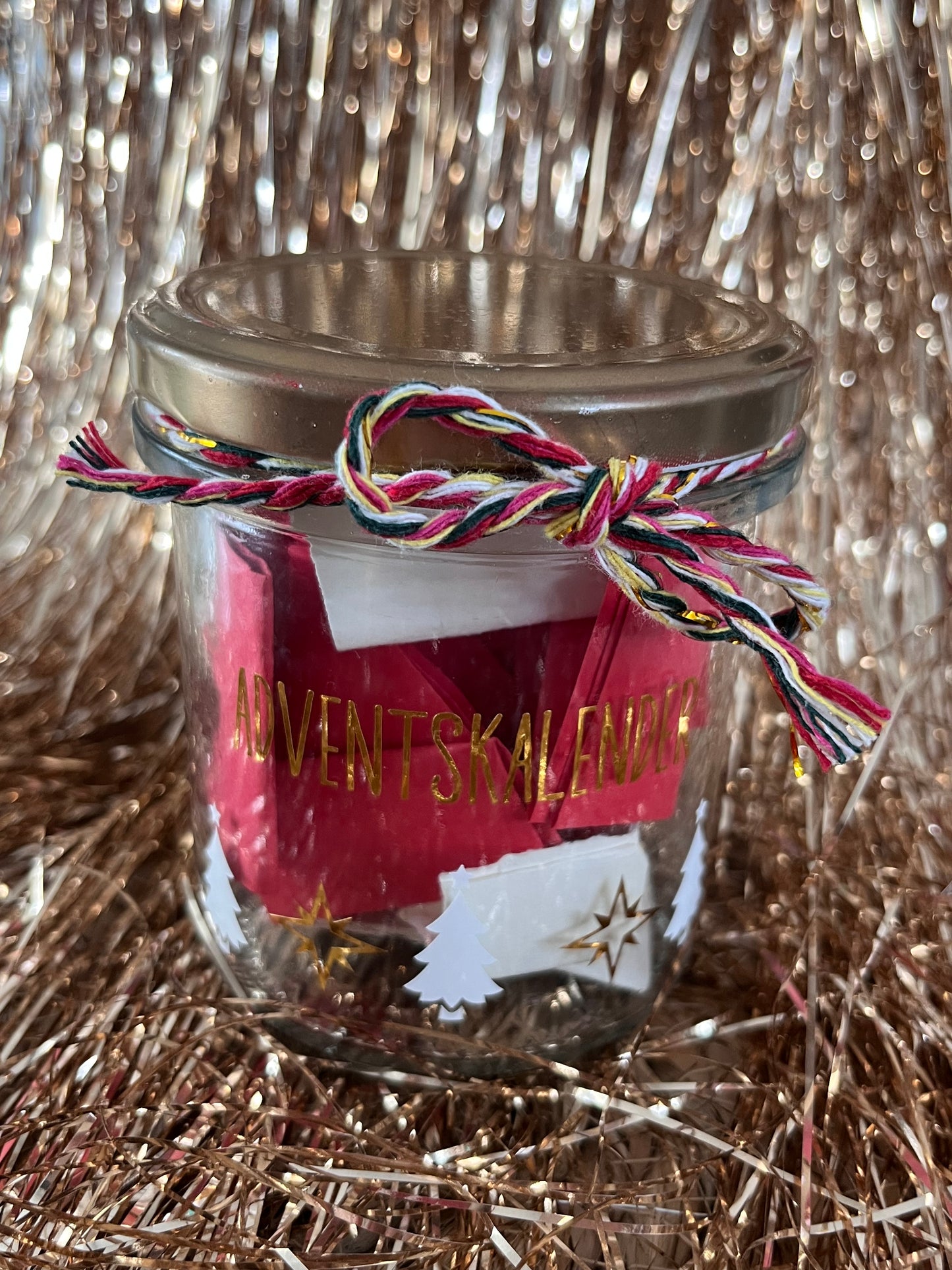 Adventskalender to go, Glas zum Selbstbefüllen