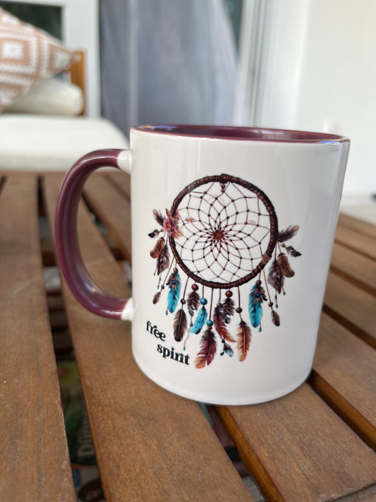 Tasse FREE SPIRIT mit Traumfänger