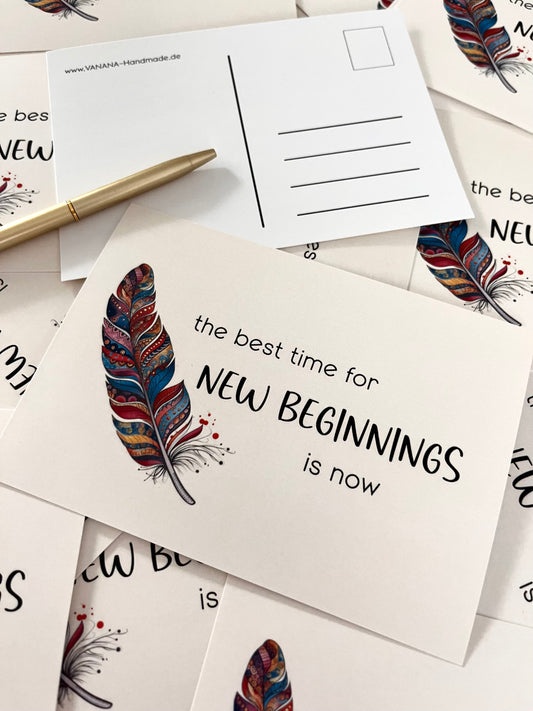 Postkarte NEW BEGINNINGS
