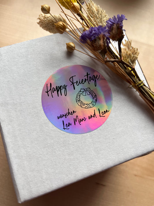 Personalisierte Aufkleber für Geschenke - Weihnachten