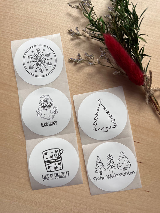 Aufkleber für Geschenke - Weihnachten