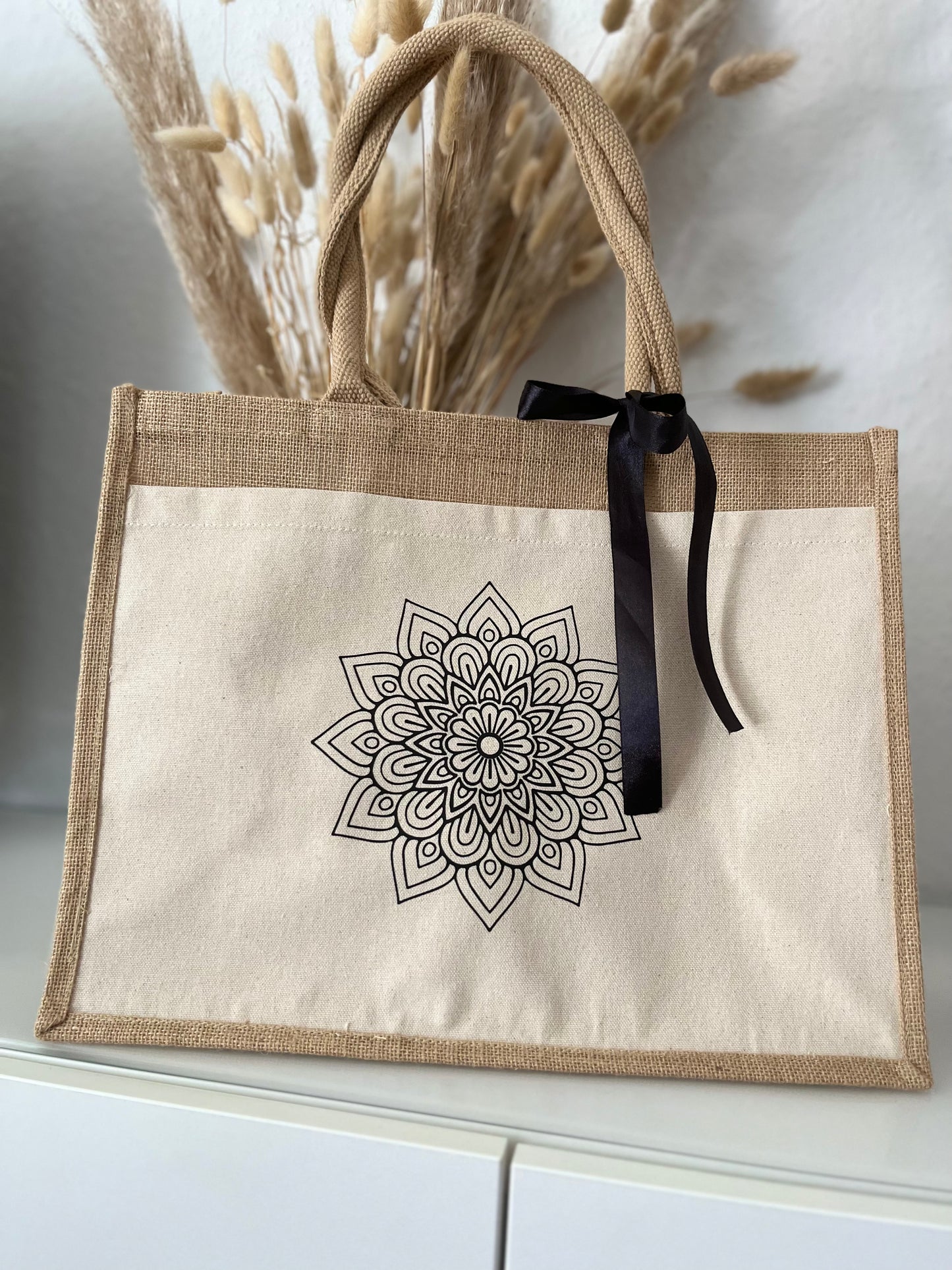 Jutetasche Pocket „Mandala“