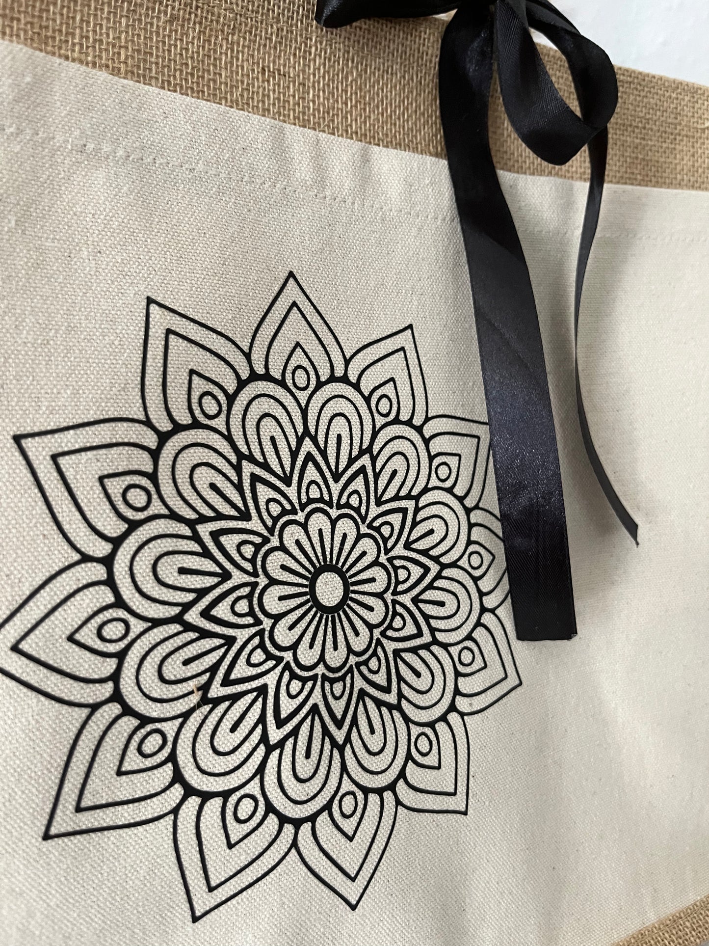 Jutetasche Pocket „Mandala“